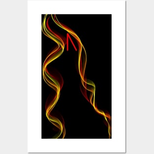 Fire Rune U Uruz Posters and Art